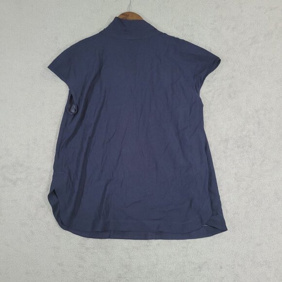 Universal Standard Womens Navy V-Neck Size S Top  Viscose & Elastane - Picture 2 of 7
